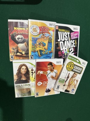Nintendo Wii Games Lot Of 6 Just Dance 2 King Fu Panda Fitness Build A Bear