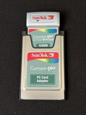 SanDisk CF Wireless LAN Card 802.11b CompactFlash 128 MB SDWCFB-128 + PC Adapter