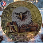 USA 250th Anniversary Gold Coin Liberty Eagle 1776 2026 Veteran Made In USA BID1