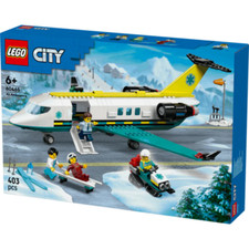 Lego City Big Vehicles 60465 Emergency Air Ambulance Plane for Ages 6+