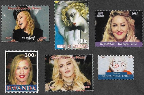 MADONNA MUSIC SINGER SPECIAL STAMPS COLLECTION