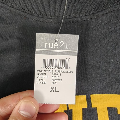 Rue21 Shirt Mens XL Black NOLOVELOST Daisy Graphic Tee T-Shirt Streetwear New - Picture 3 of 6