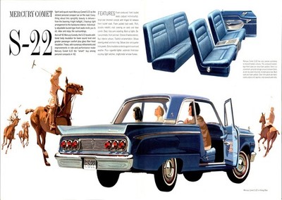 Oldtimer Auto Werbung Wandbild Poster - Mercury Comet S-22