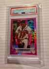 2022 Topps Chrome Logofractor Ronald Acuna Jr Pink Refractor #110 PSA 10