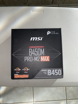 MSI B450M PRO-M2 MAX Socket AM4, AMD Motherboard