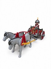 Playmobil R&ouml;mer Streitwagen mit Soldat & 2 Pferden &ndash; Antike /Gladiator /Legion&auml;r