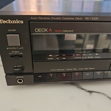 Technics Rs-t330r Auto Reverse Double Cassette Deck Black