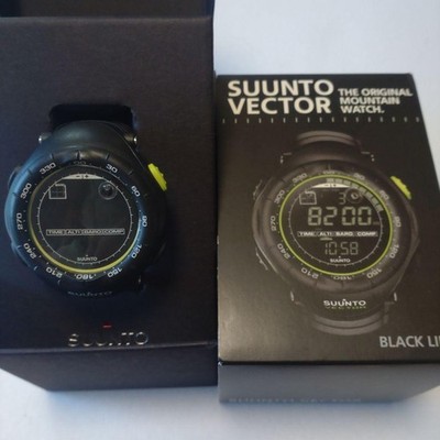 SUUNTO VECTOR Watch Black Lime Green Limited Edition Battery Replaced