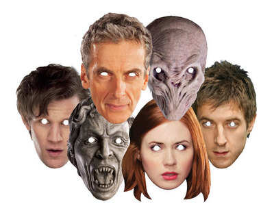 Peter Capaldi 12th Doktor Who und Clara Oswald Offiziell Karte Gesichtsmasken
