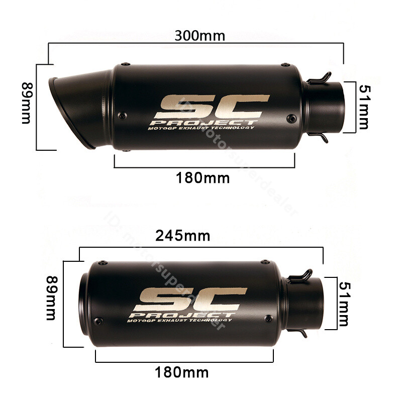 もも For Kawasaki Ninja ZX6R ZX636 2009-2024 Black Muffler Slip