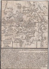 Freiberg Umgebungskarte Original Kupferstich 1760