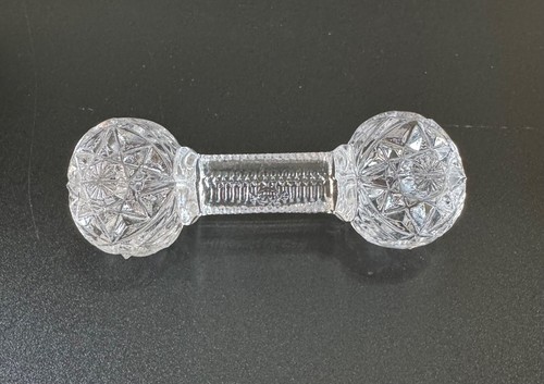 Vintage Imperial Kristallglas Messerablage Barbel gemarkt