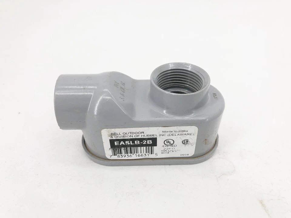 Lote de 7 nuevas campanas de cubo EASLB-2B 3/4" aluminio conducto entrada tirar codos Foto 2 de 4