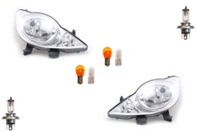 Scheinwerfer Set passend für Peugeot 107 06/05-01/12 + Leuchtmitt. links rechts