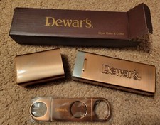 Dewars Cigar Case & Cutter - Still in Factory Wrapper - Copper