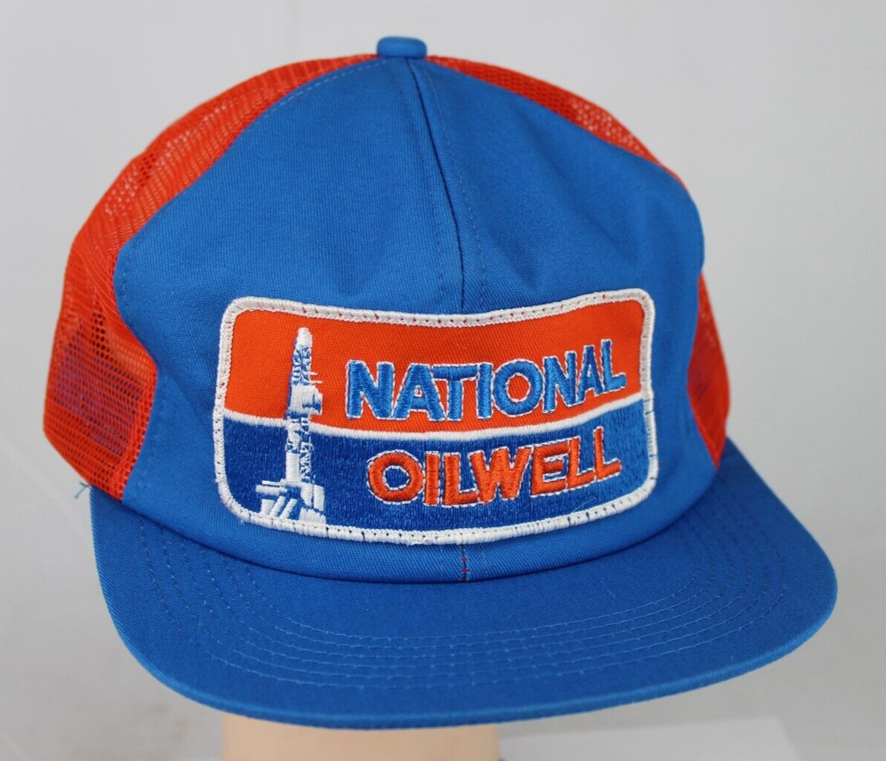 Vintage National Oilwell K-Products USA Snapback Trucker Hat Never Worn