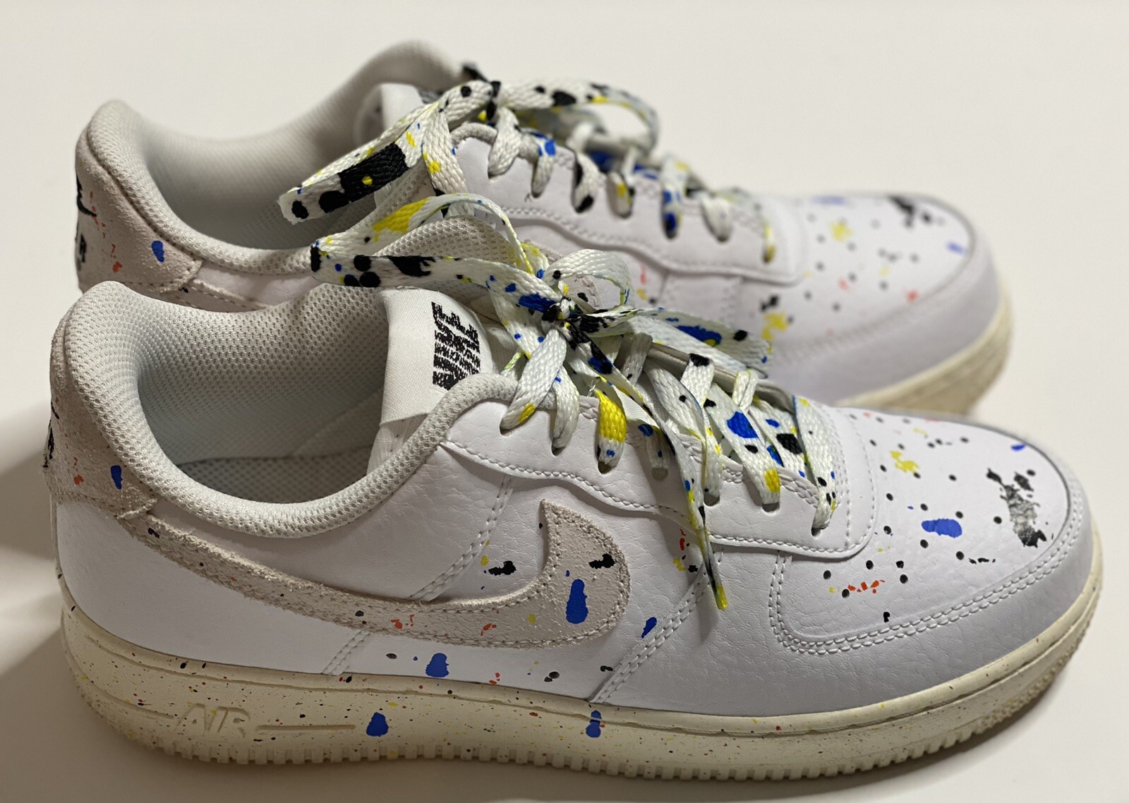Men’s Nike Air Force 1 ‘07 LV8 Paint Splatter Sz 7! Gem