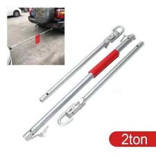 2 Tonne Straight Pipe Steel Recovery Tow Bar Towing Pole Heavy Duty Steel Car UK
