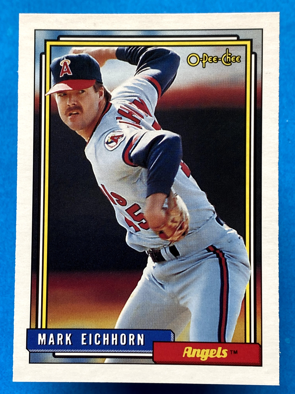 Mark Eichhorn 1992 O-Pee-Chee #435 California Angels