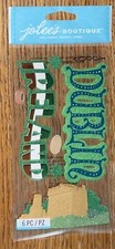 Jolees Dublin Ireland Leprechauns Clovers Scrapbook Stickers Vacation Travel 3D