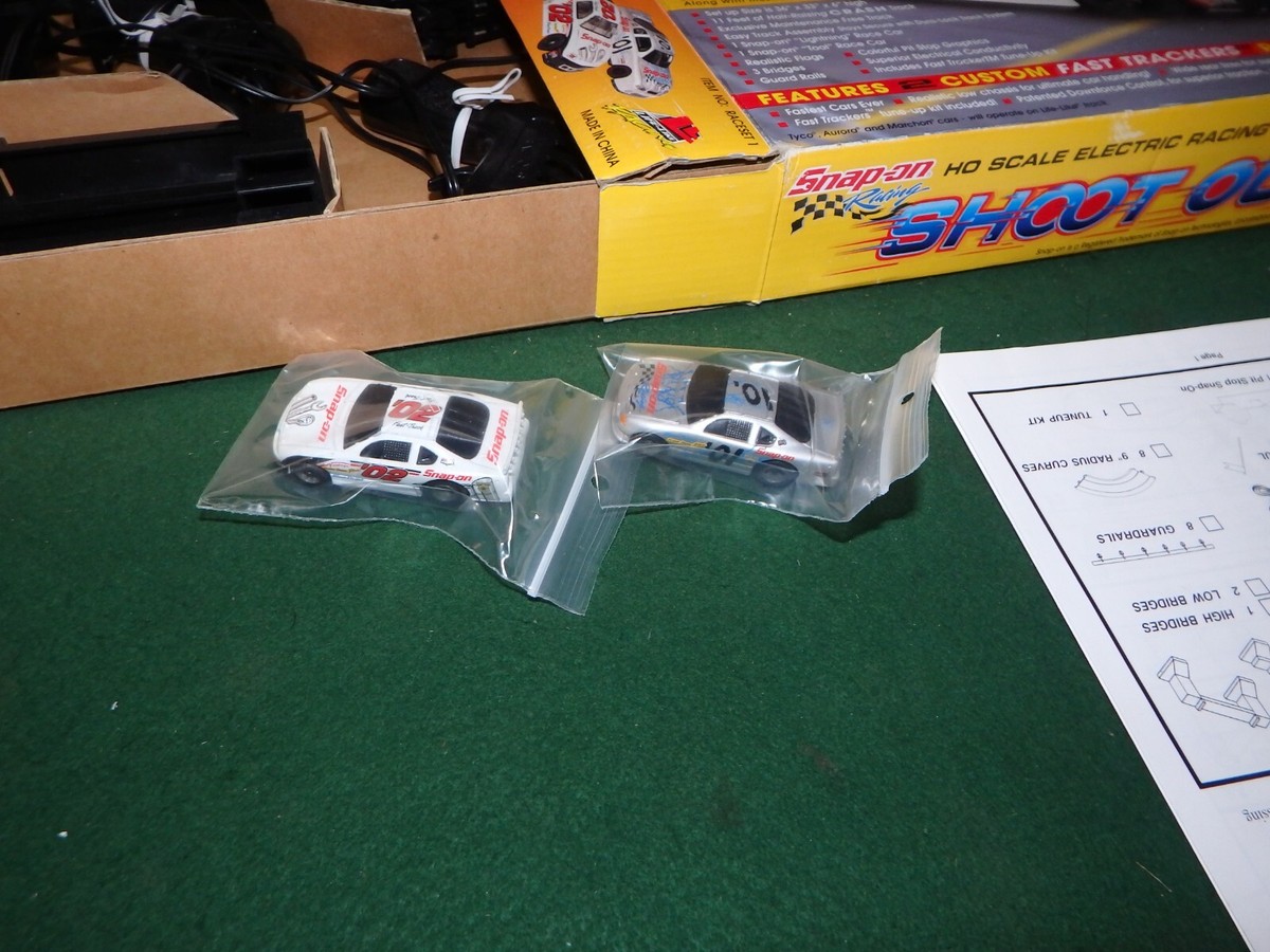 HO Slot Car Race Set Snap-On Tools SHOOT OUT Racing | eBay