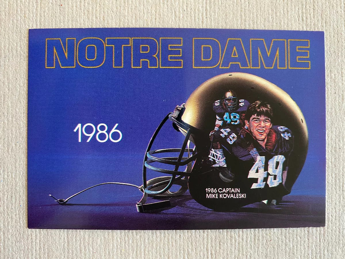 CFB 1986 NOTRE DAME FIGHTING IRISH College Football Schedule MIKE