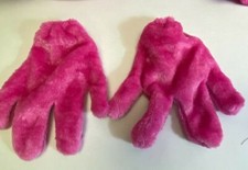 Cute Pink Cat Mascot Fairy Costume HAND Gloves Halloween Dress Birthday Party