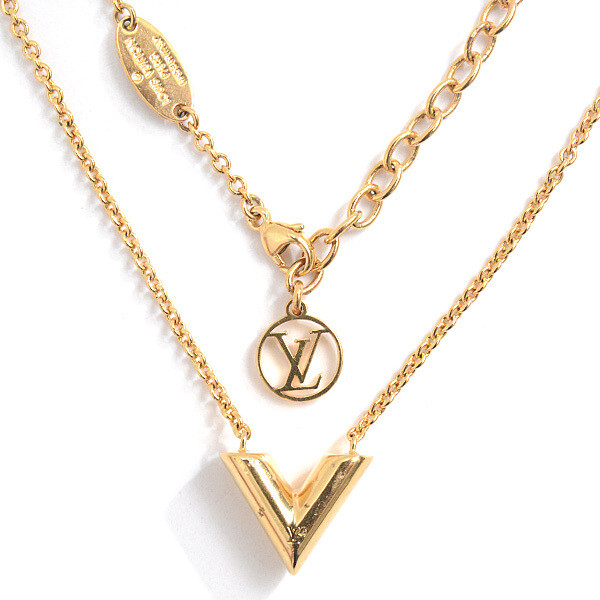 Louis Vuitton Necklace Necklace Essential V Old Model GP Louis Vuitton Necklace Necklace Essential V Old Model GP