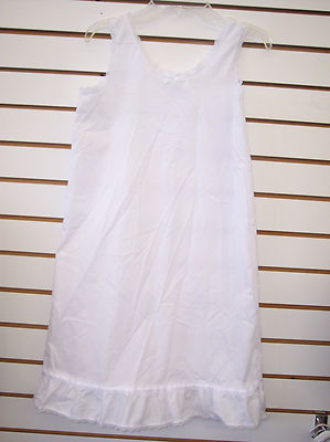 Infant & Girls White Cotton Blend Slip Sizes 24 Months - 6X/7