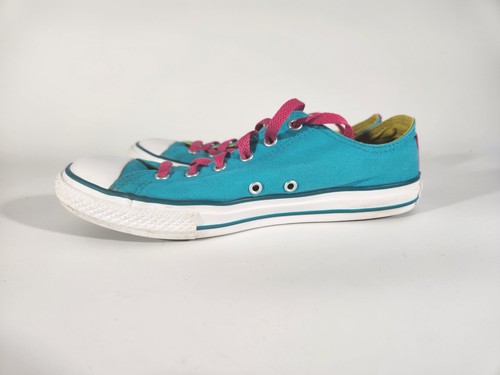 Converse All Star Turquoise Aqua Teal And Pink Unisex Mens 6 Womens 8 Sneakers - Picture 7 of 14