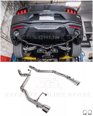 EOS Rear Axle Back 4'' Stainless Tips Exhaust For Mustang GT 5.0 V8 S650 24-Up