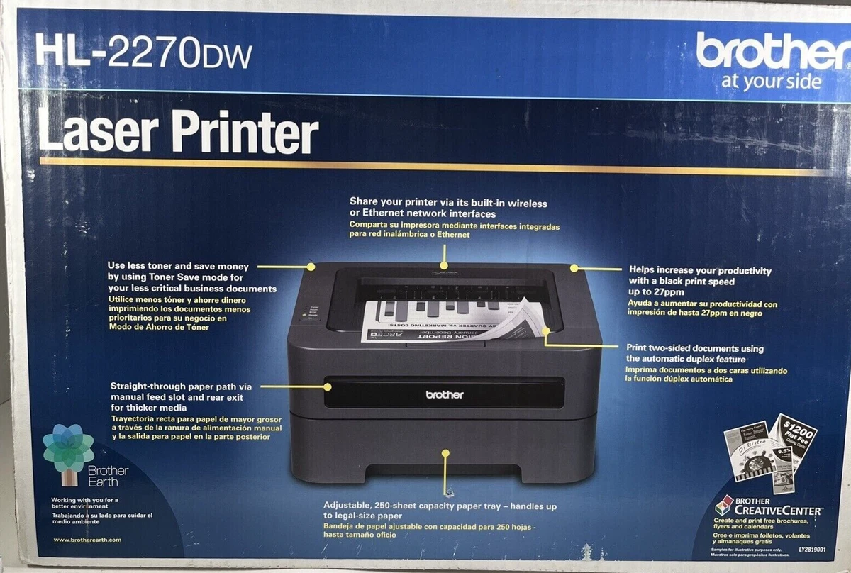 BRAND NEW Brother HL 2270DW Laser Printer Wireless Networking in