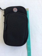 Sports Armband Case Gym Running Jogging Exercise Holder W/Extra Pouch For Misc.