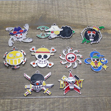 Lot of 9 ONE PIECE Shoe Charms Multiple Characters Crocs Wristband Accessories