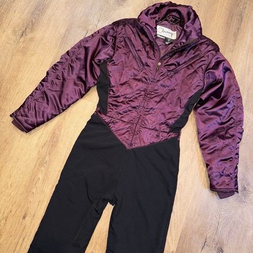Combinaison De Ski/snowboard Vintage Une Pièce Années 90 - Bleu, Taille M, Marque Anzi Besson - Occasion Fonctionnelle
