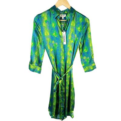 L'AGENCE Madison Shirt Mini Silk Satin Dress size XS Amazon Green | eBay UK L'AGENCE Madison Shirt Mini Silk Satin Dress size XS Amazon Green | eBay UK