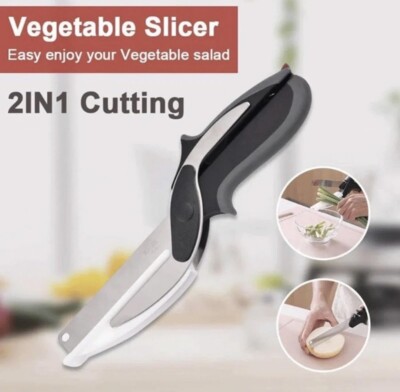 Clever Cutter 2in1 Food Chopper Replace Your Kitchen Knives and Cutting Boards