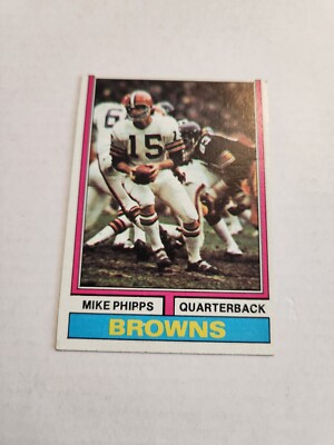 mike phipps 1974 TOPPS  #87 BROWNS  QB