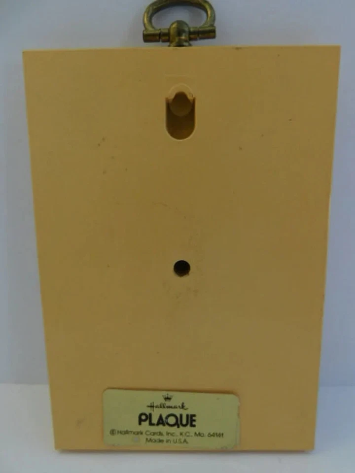 Placa de pared de madera con un sello "Holly Hobbie Style" 1980 Foto 4 de 4