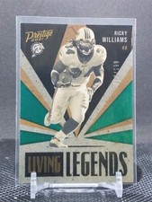 2021 Panini Prestige Football Ricky Williams Green /199 Living Legends Dolphins