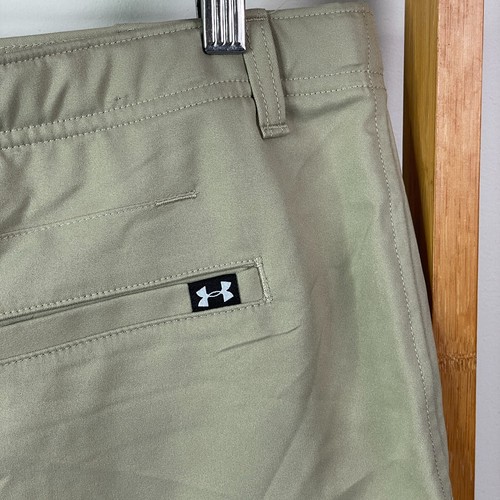 Under Armour Shorts Youth Extra Large Green Khaki Chino Flat Front Outdoor - Picture 6 of 12