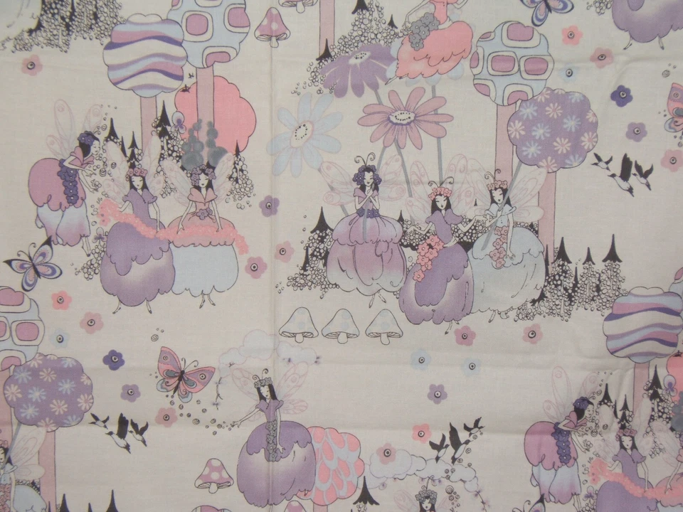 Alexander Henry Fabrics, Sprites of Tillibrook, Vintage, BTY, Clr Lavender Multi - Image 2 of 4
