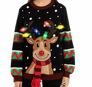 ugly christmas sweater led