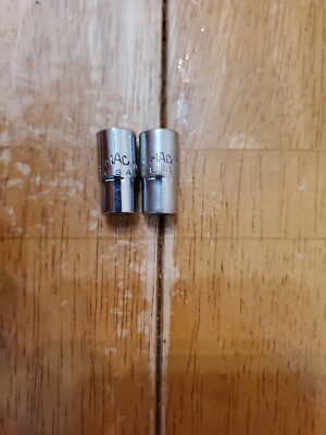 Mac Tools 1/4 Drive 1/4'' 6&12PT Shallow Chrome Sockets Worn Lot Of 2