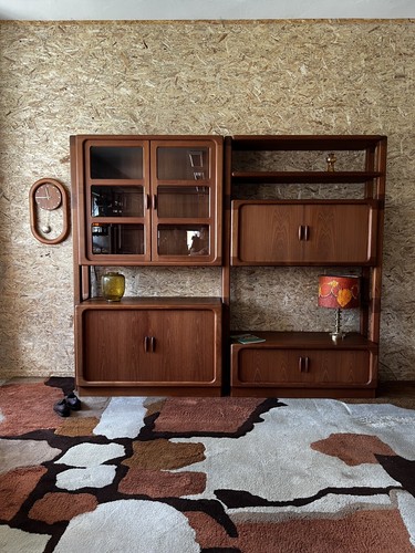TRUE VINTAGE Dyrlund Anbauwand Teak Regalsystem Danish Design Schrankwand 80er