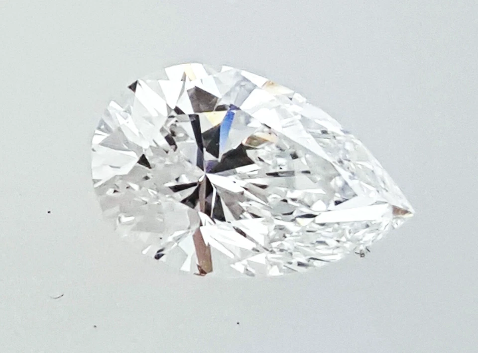 Diamond  1.02CT Loose Pear Cut 100% Natural Brilliant D Color VS2 GIA Certified - Image 4 of 4