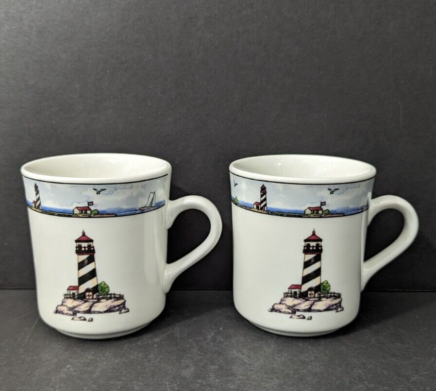 Totally Today Coastal Lighthouse Mug Cup 3 1/2