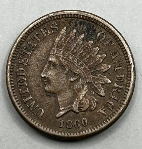 1860 1C Indian Cent AU - 24518