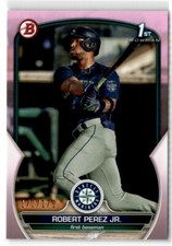 2023 Bowman Prospects Pink Robert Perez Jr. /175 Seattle Mariners #BP-124