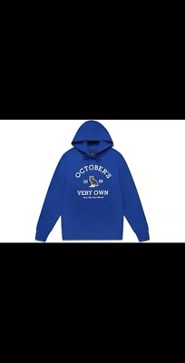 OVO Pullover Hoodie Royal Blue Small Drake Owl Sweatshirt Streetwear